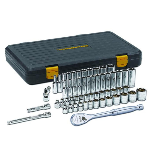 GEARWRENCH 56 Piece 3/8" Drive 6 Point 120XP™ Standard and Deep SAE/Metric Mechanics Tool Set