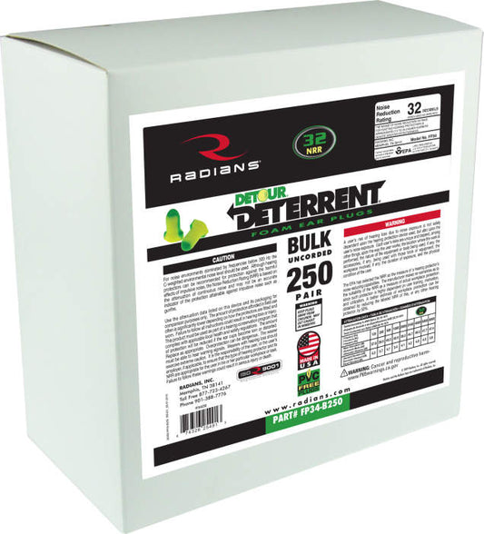 Radians 250 Pair Foam Earplug Dispenser Refills