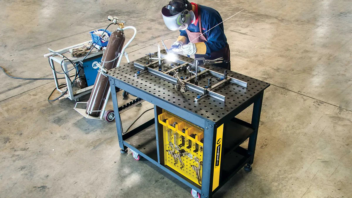 StrongHand Rhino Cart 48" x 30" Mobile Fixturing Station