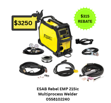 ESAB Rebel EMP 215ic Multiprocess Welder 0558102240