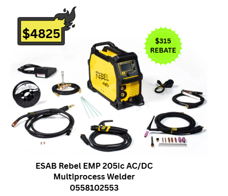 ESAB Rebel EMP 205ic AC/DC Multiprocess Welder 0558102553