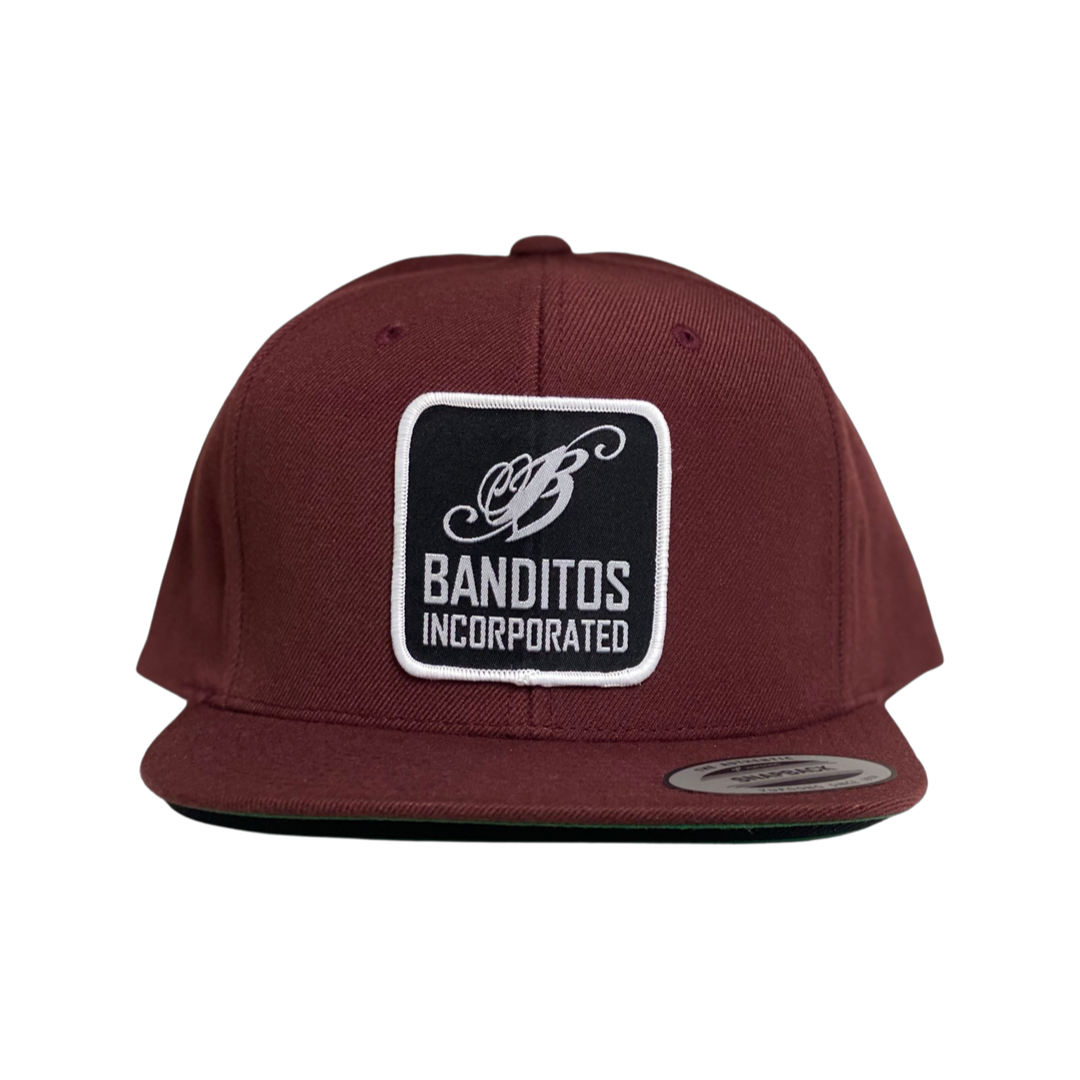 Maroon Banditos Flat Brim Hat