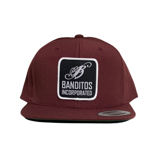 Maroon Banditos Flat Brim Hat